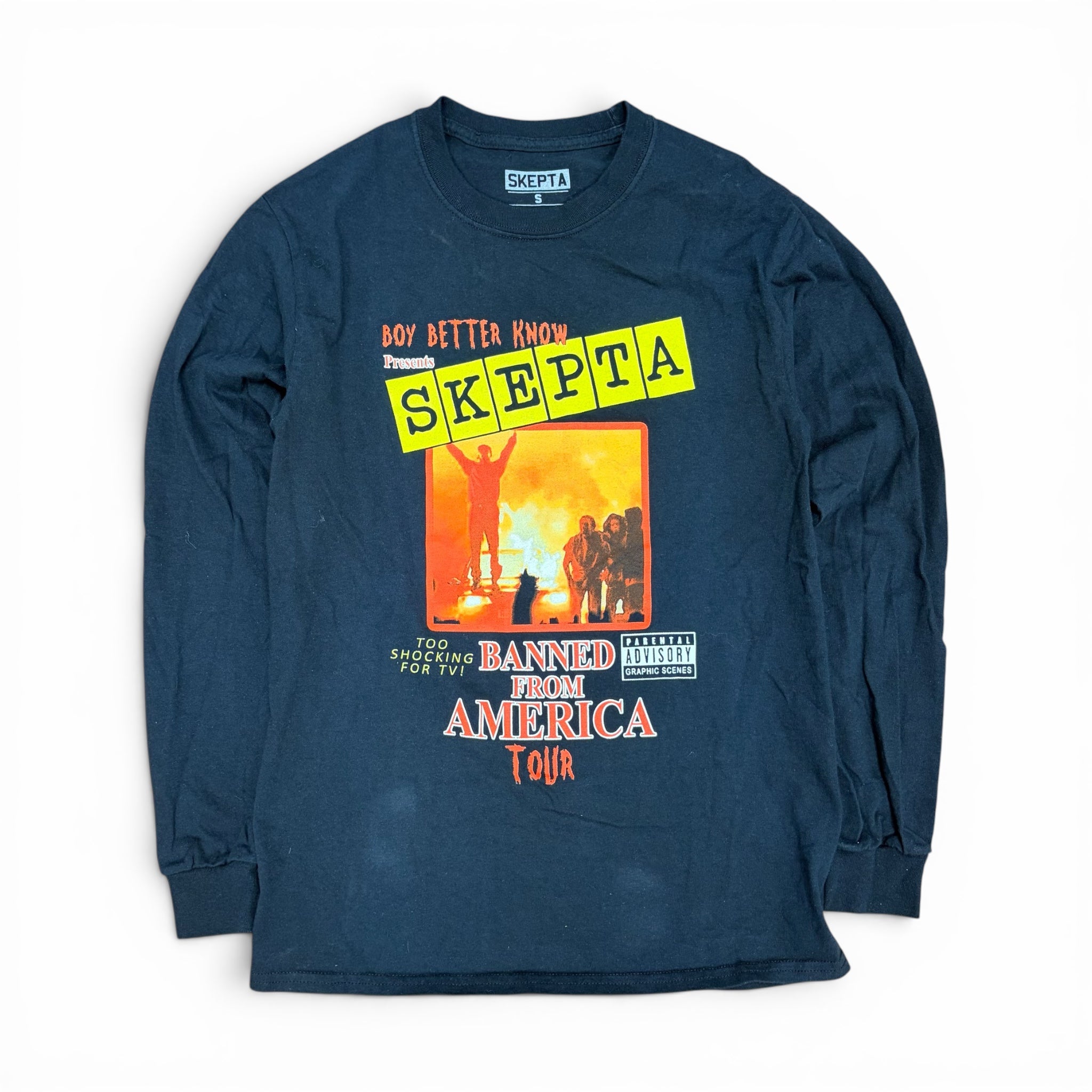 Vintage Skepta “Banned From America” Tour Longsleeve Black