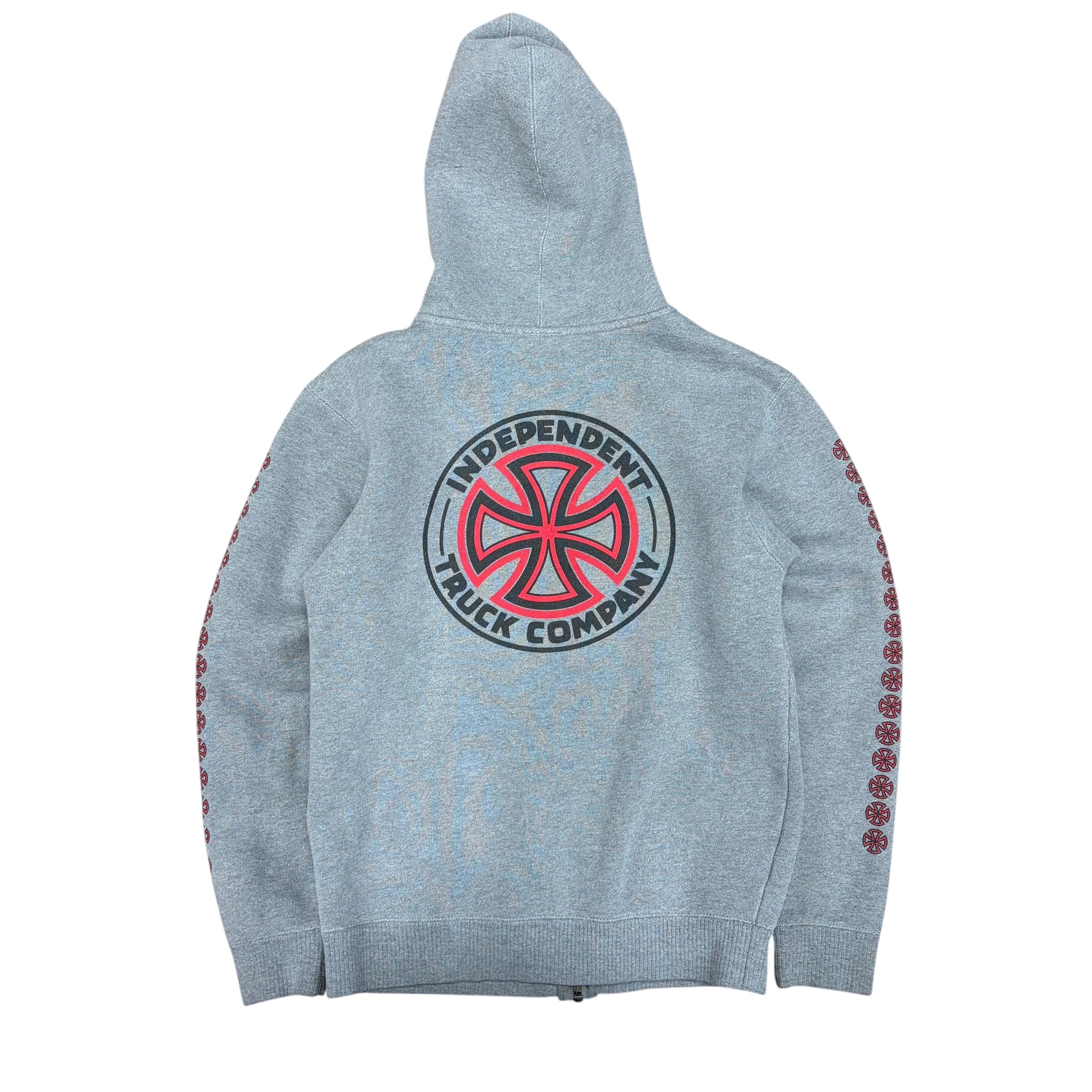 Vintage Independent Full Zip Hoodie Grey