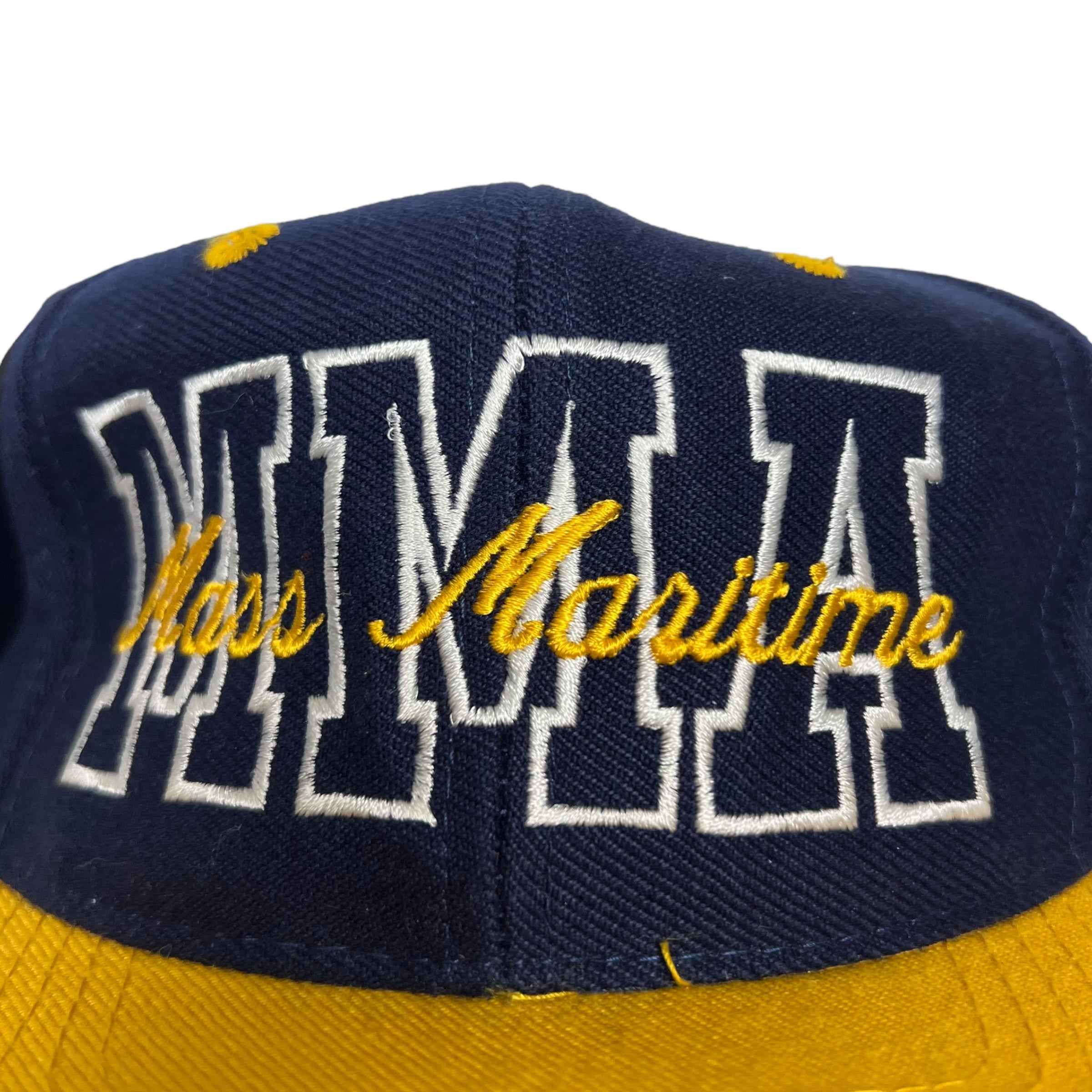 Vintage The Game Mass Maritime Academy Spell-Out SnapBack Navy