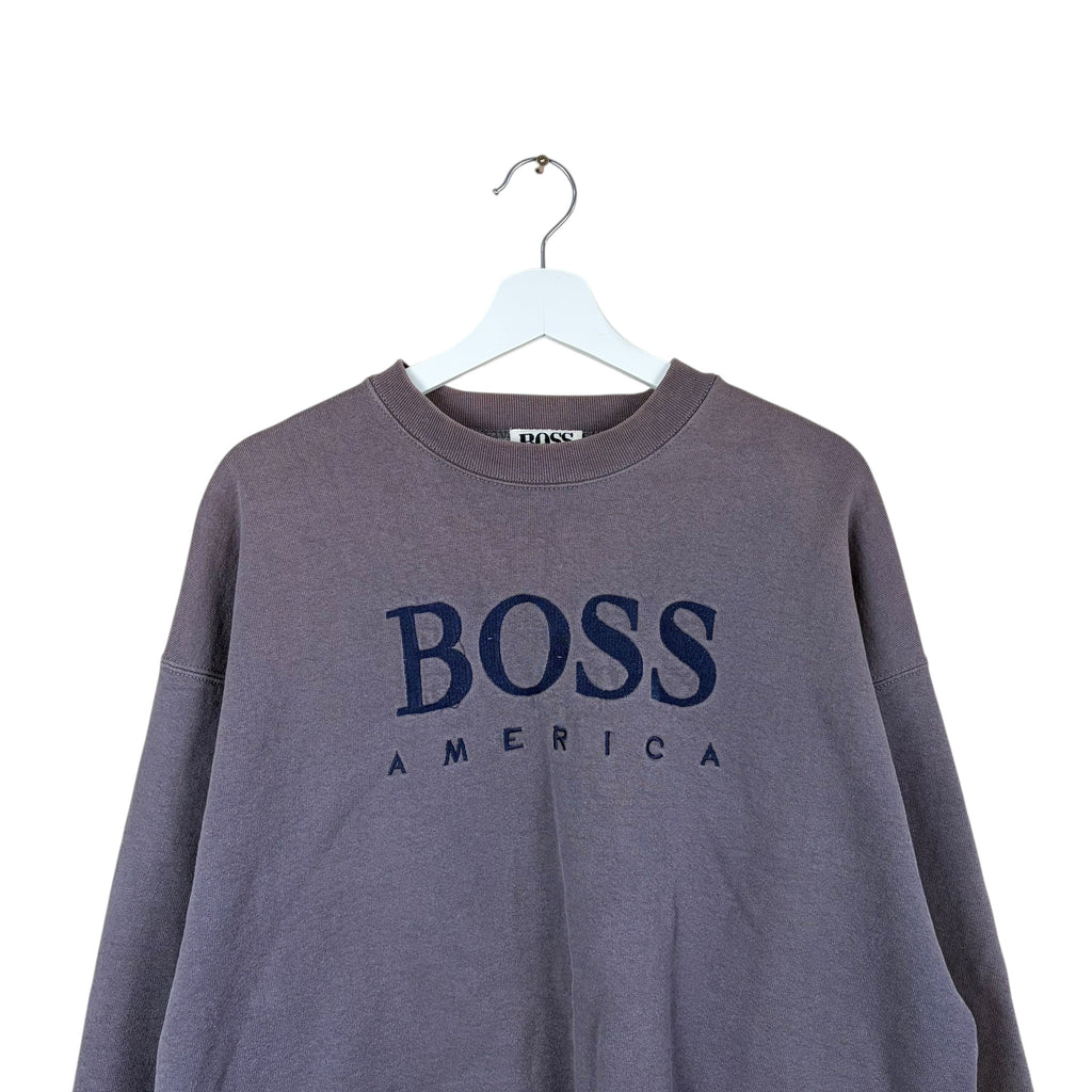 Vintage Hugo Boss America Embroidered Logo Crewneck