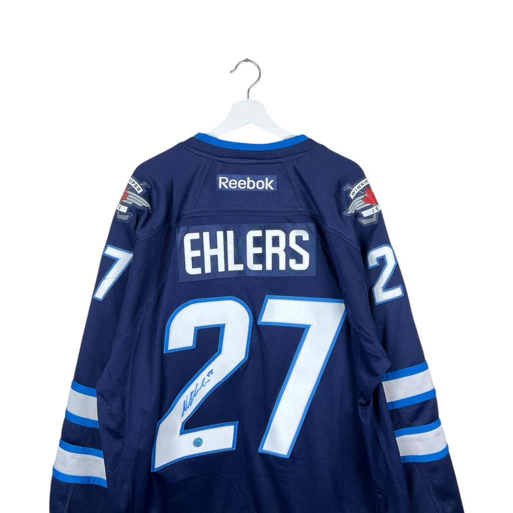 2014 Reebok NHL Winnipeg Jets Nikolaj Ehlers Autographed Away Jersey