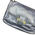 Coach Leather Shoulder Satchel Purse/Crossbody Bag Indigo Blue