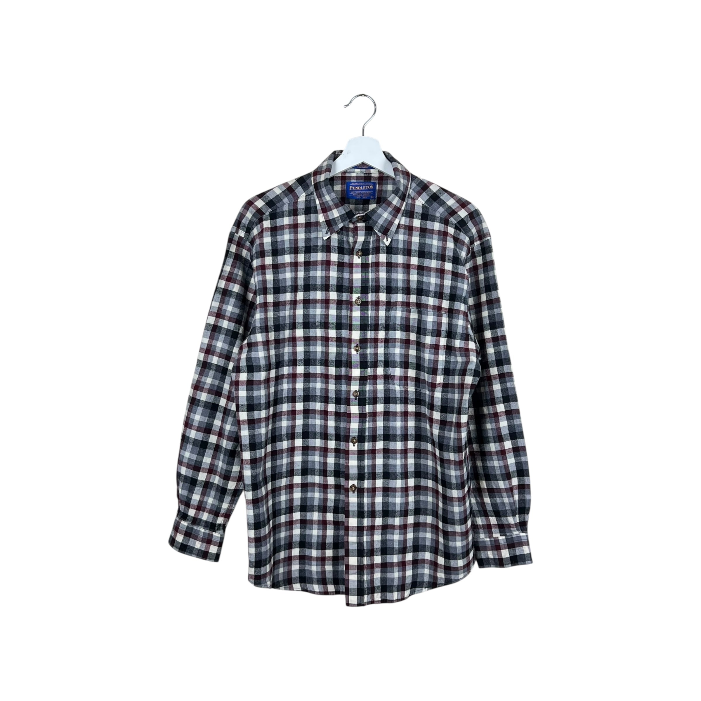 Vintage Pendleton Canterbury Wool Button Up Plaid