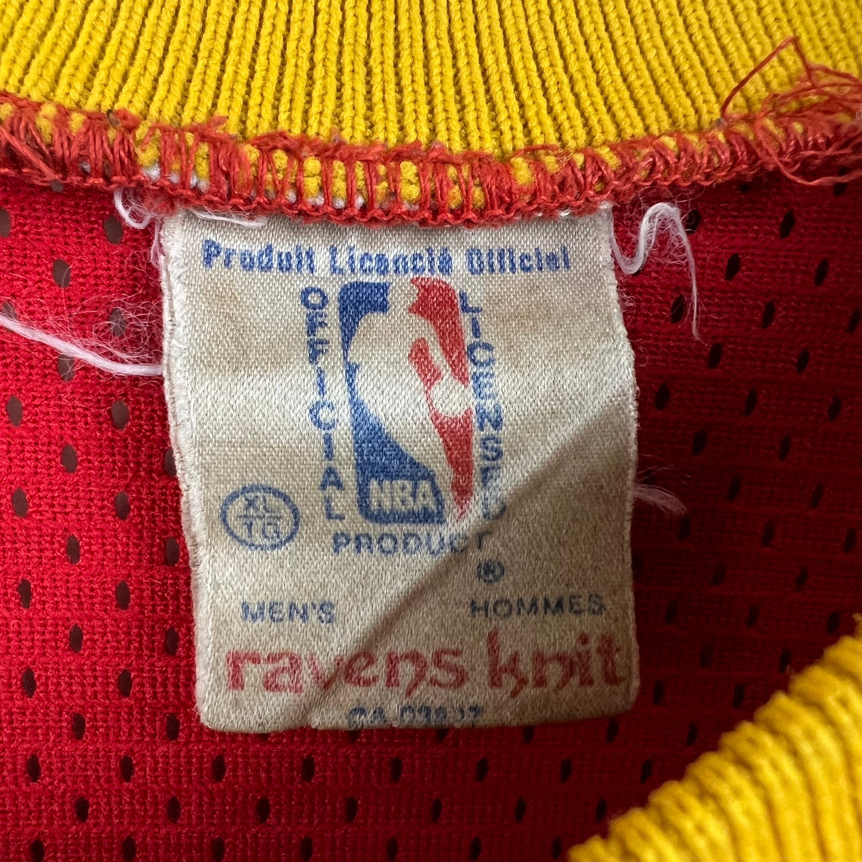 Vintage 80’s Ravens Knit Houston Rockets Ralph Sampson Away Jersey Red