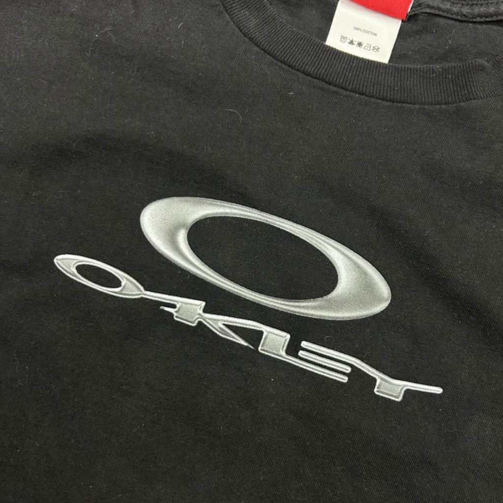 Vintage Oakley Metal Logo Tee Black