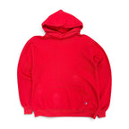 Vintage 80s Russell Athletic Blank Pullover Hoodie Red