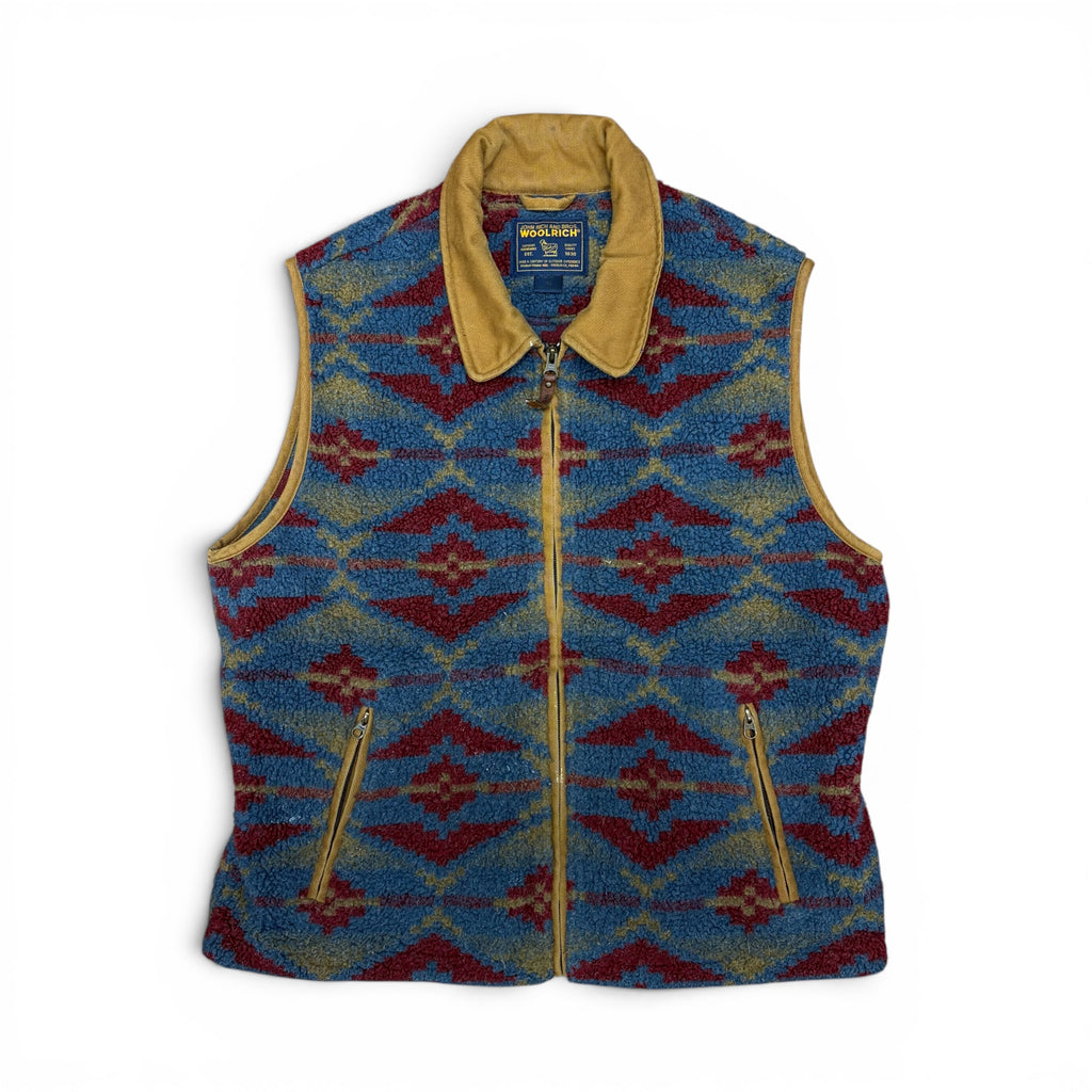 Vintage Woolrich Southwestern Aztec Fleece Vest