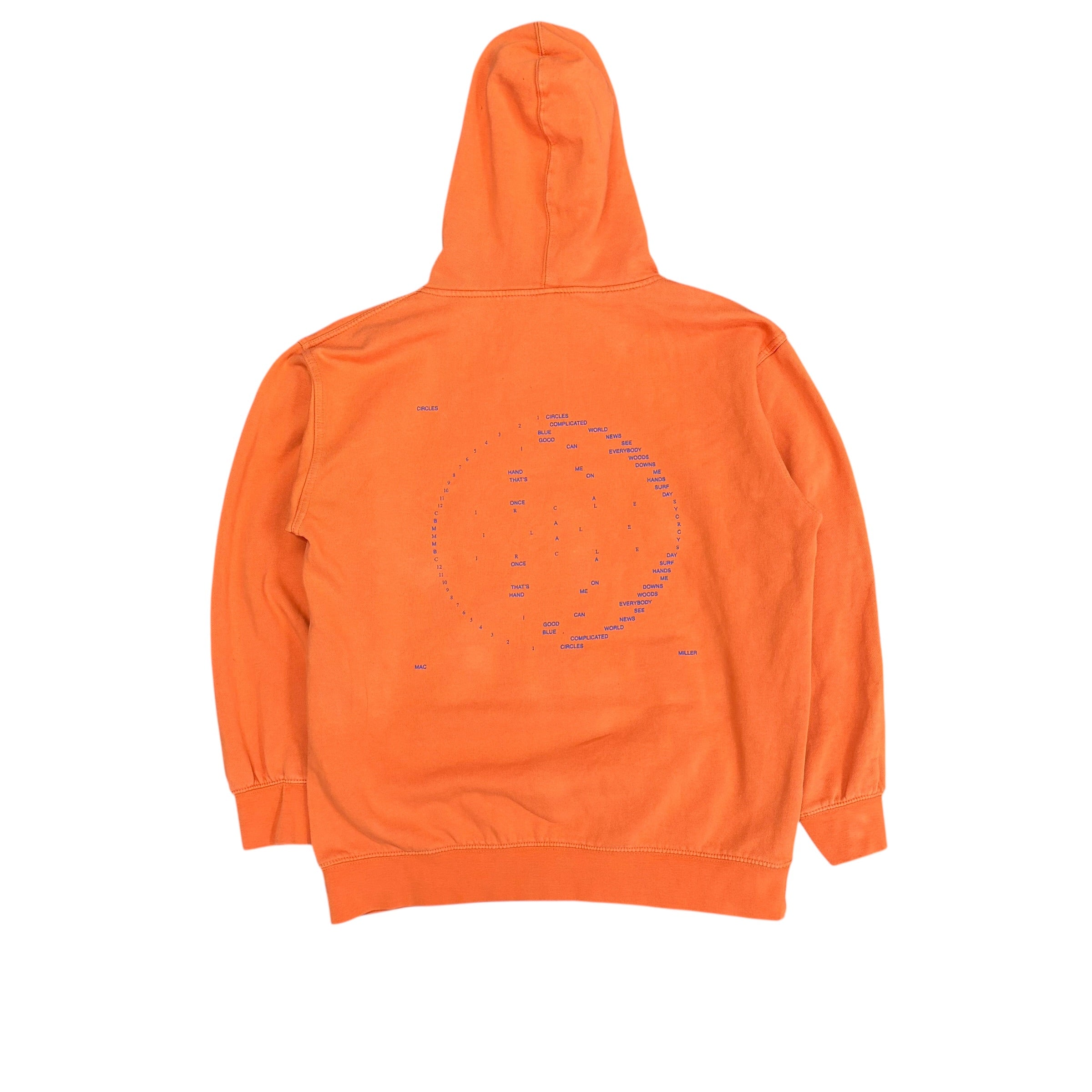 Vintage Mac Miller Circles Album Hoodie Orange