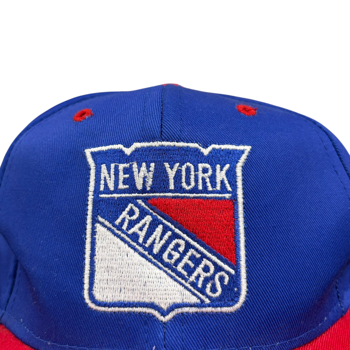 Vintage Logo 7 NHL New York Rangers Logo SnapBack Blue