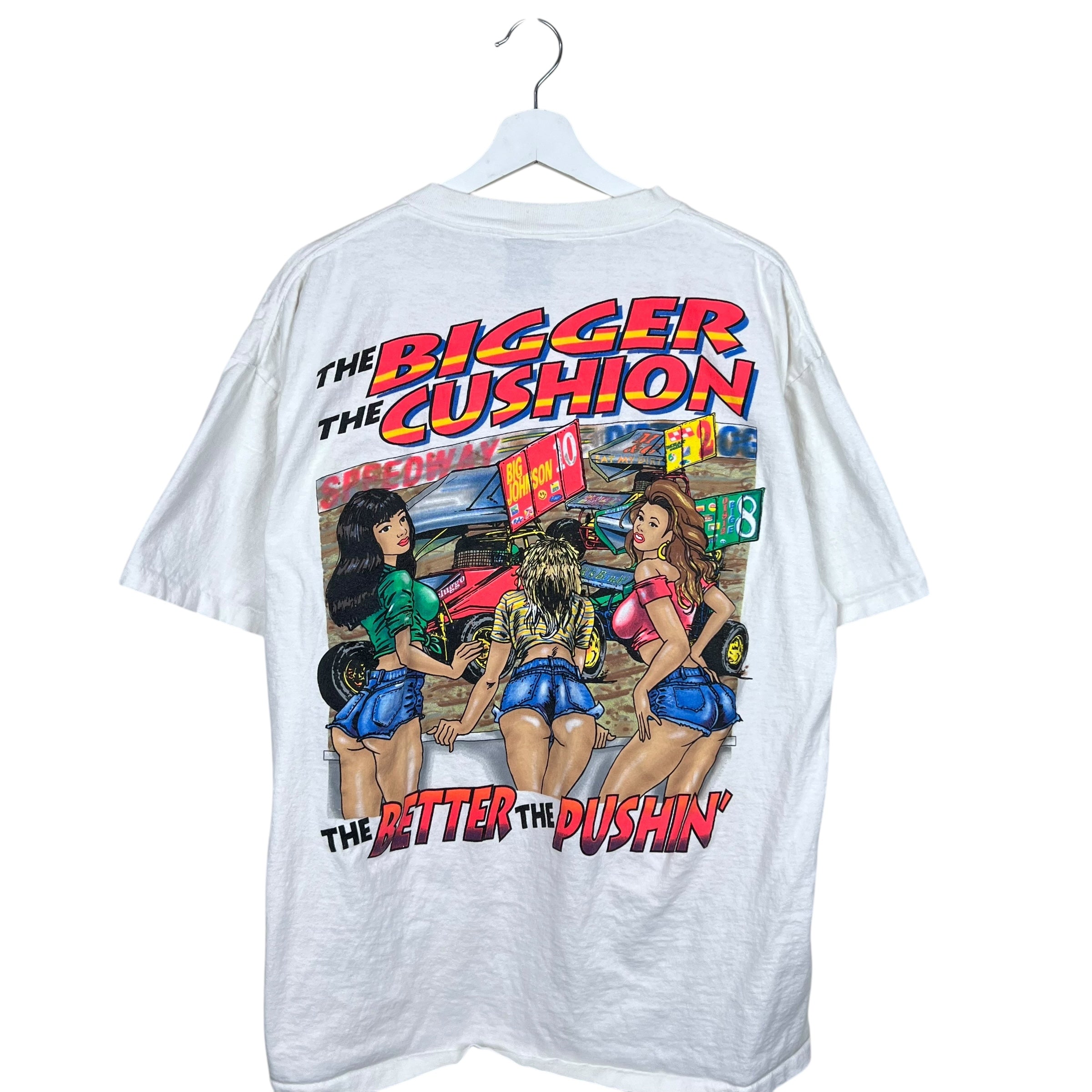 1995 Big Johnson “Do It In The Dirt” Dirt Road Racing Comedy Tee White
