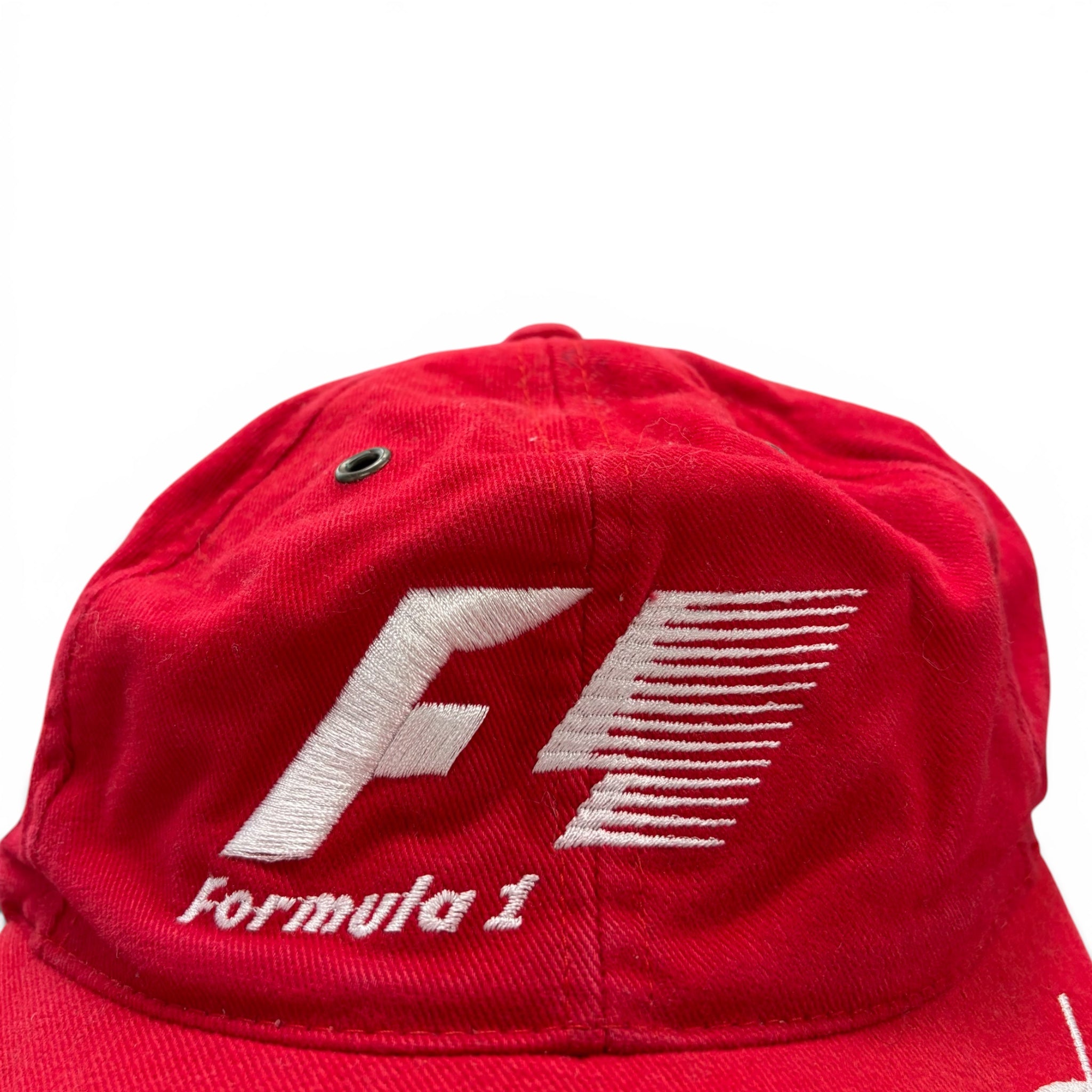 Vintage Blue Thunder Formula 1 Racing Logo StrapBack Red