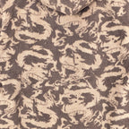 Vintage Dragon Print AOP Sherpa Hoodie Brown