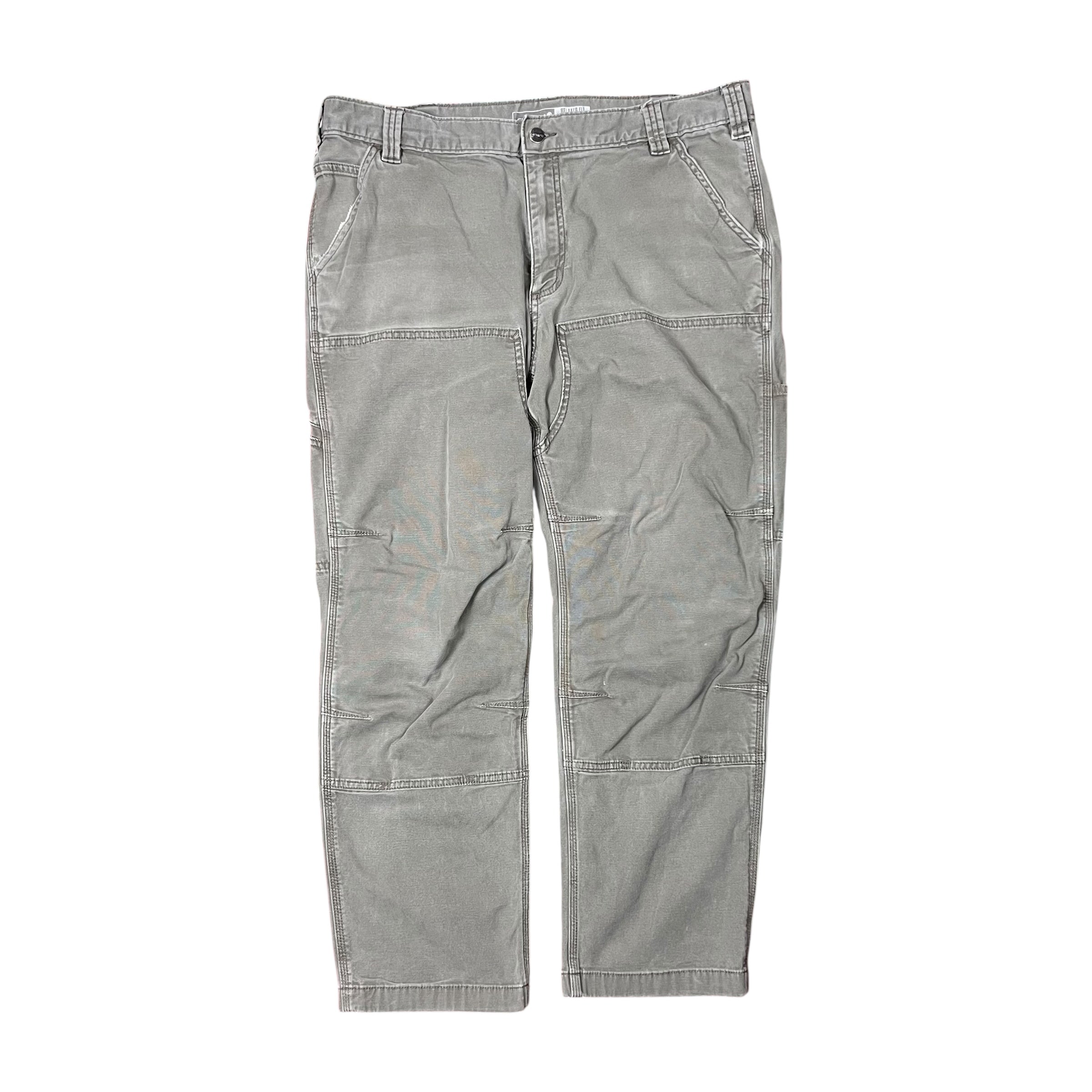Vintage Carhartt Relaxed Fit Double Knees Carpenter Pants Olive