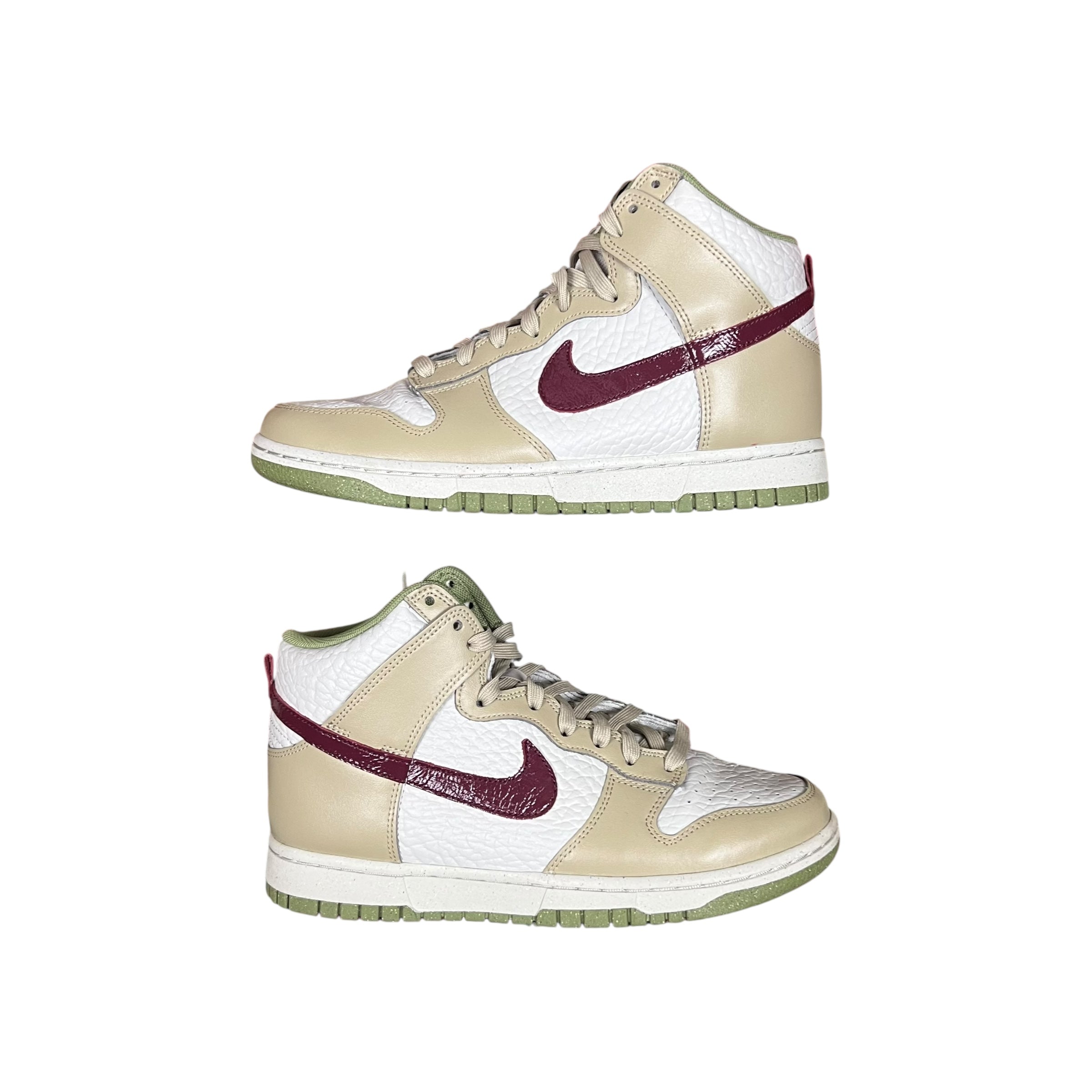 Nike Dunk High Tumbled Tan White Brown (W)