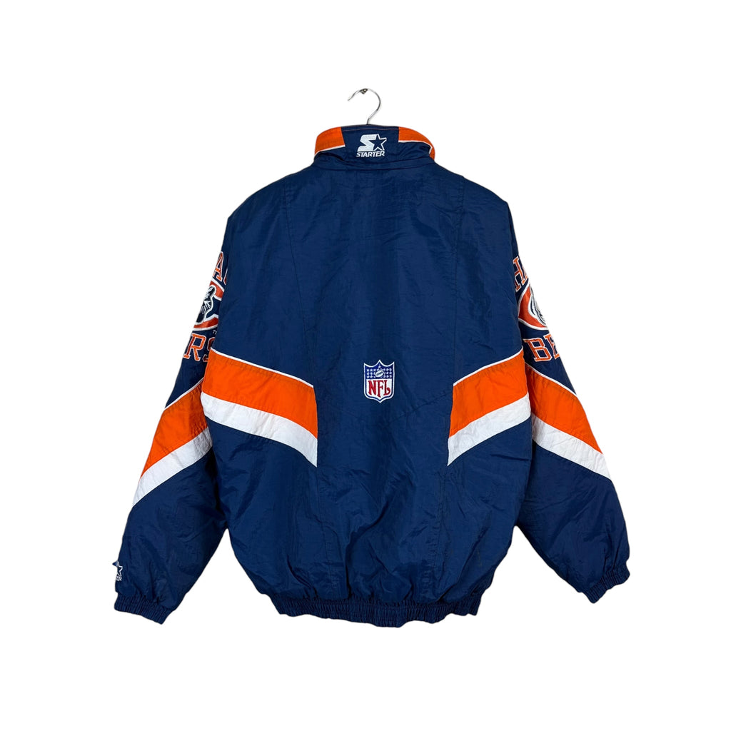 Vintage Starter NFL Chicago Bears Full Zip Puffer Jacket Navy