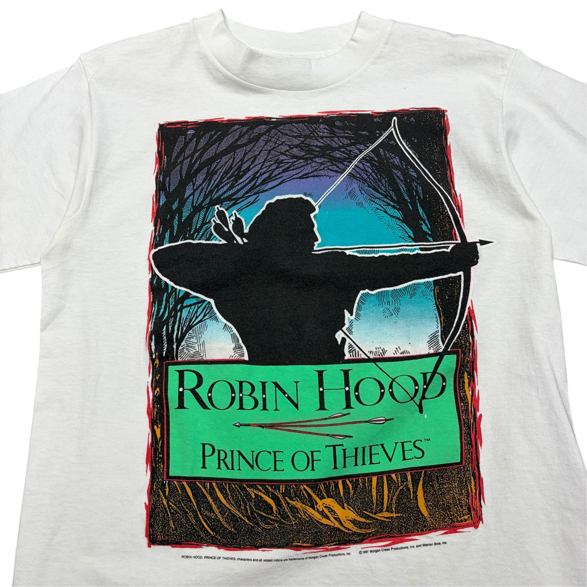 1991 Changes Robin Hood Prince of Thieves Movie Promo Tee White