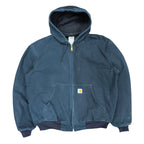 Vintage Carhartt Mesh Lined Active Hooded Jacket Black