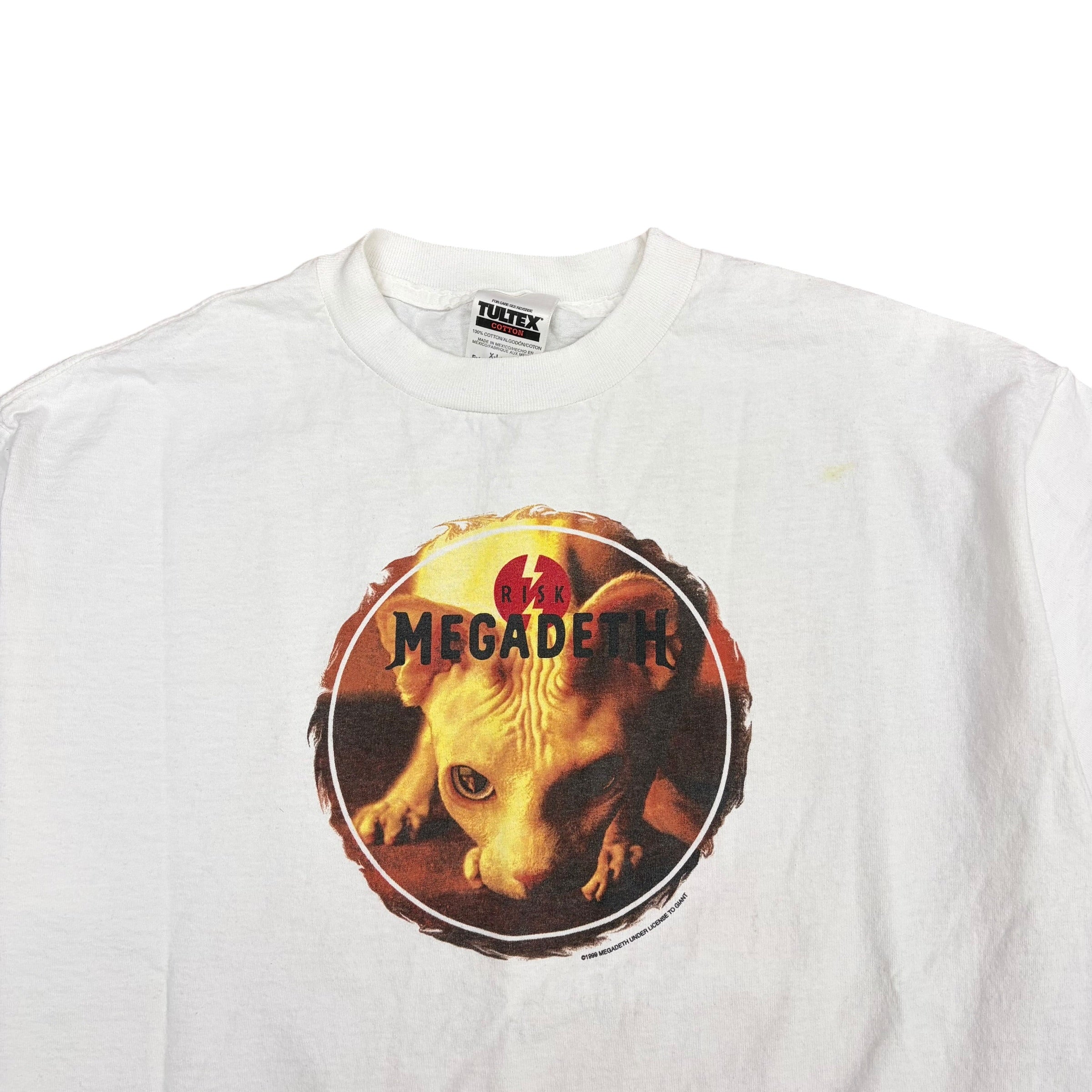 1999 Megadeth “Risk” Album Tee White