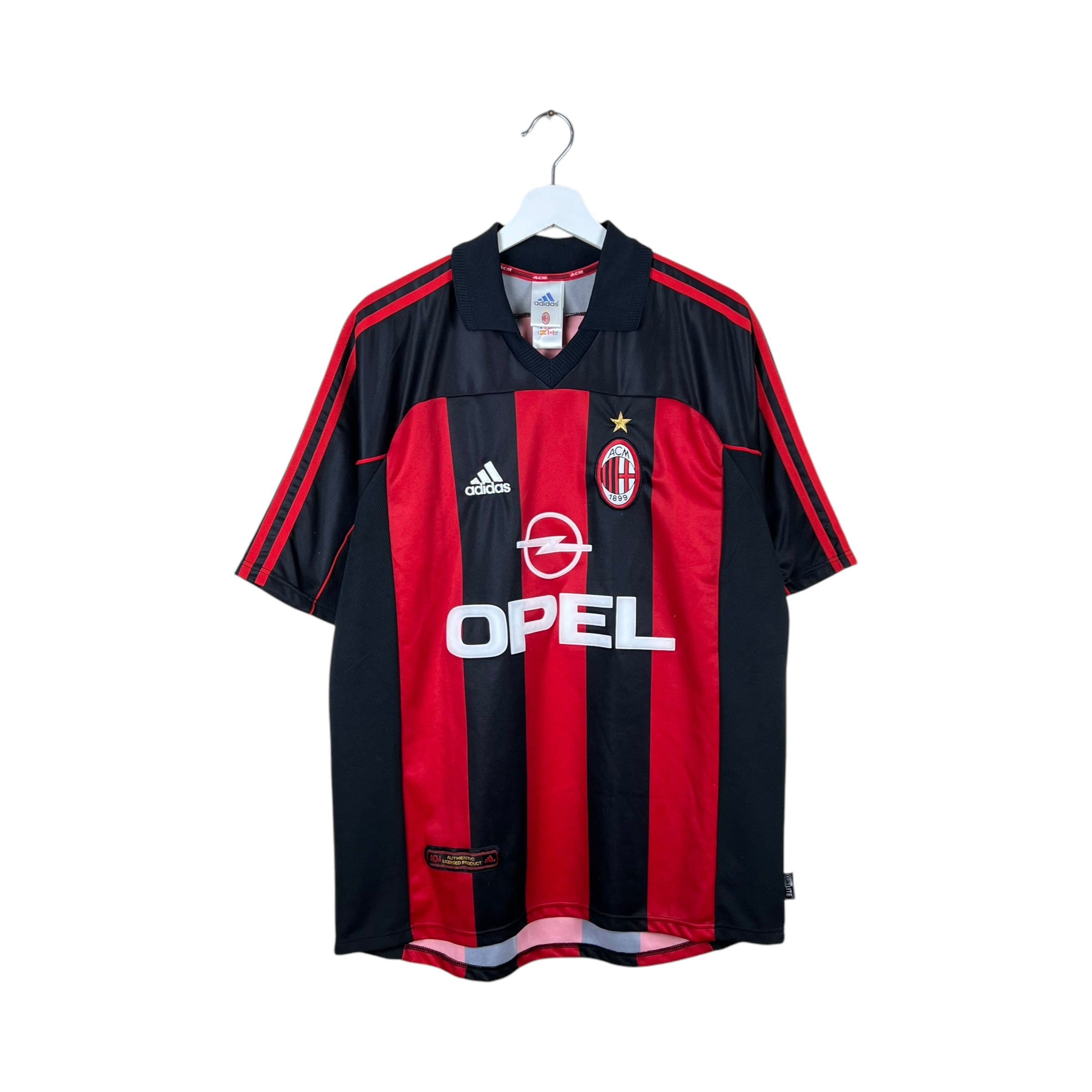 2001 Adidas AC Milan Blank Home Jersey