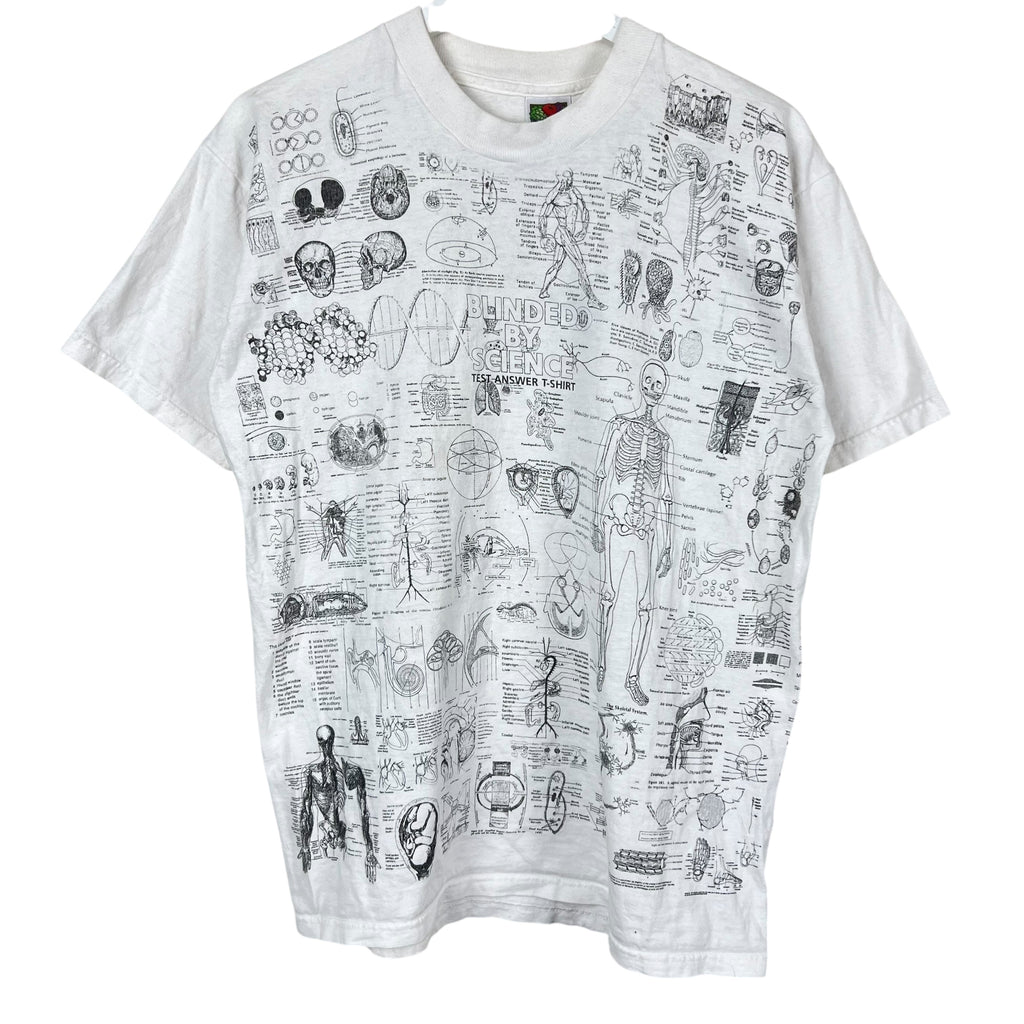 Vintage Blinded By Science Test Answer Tee White