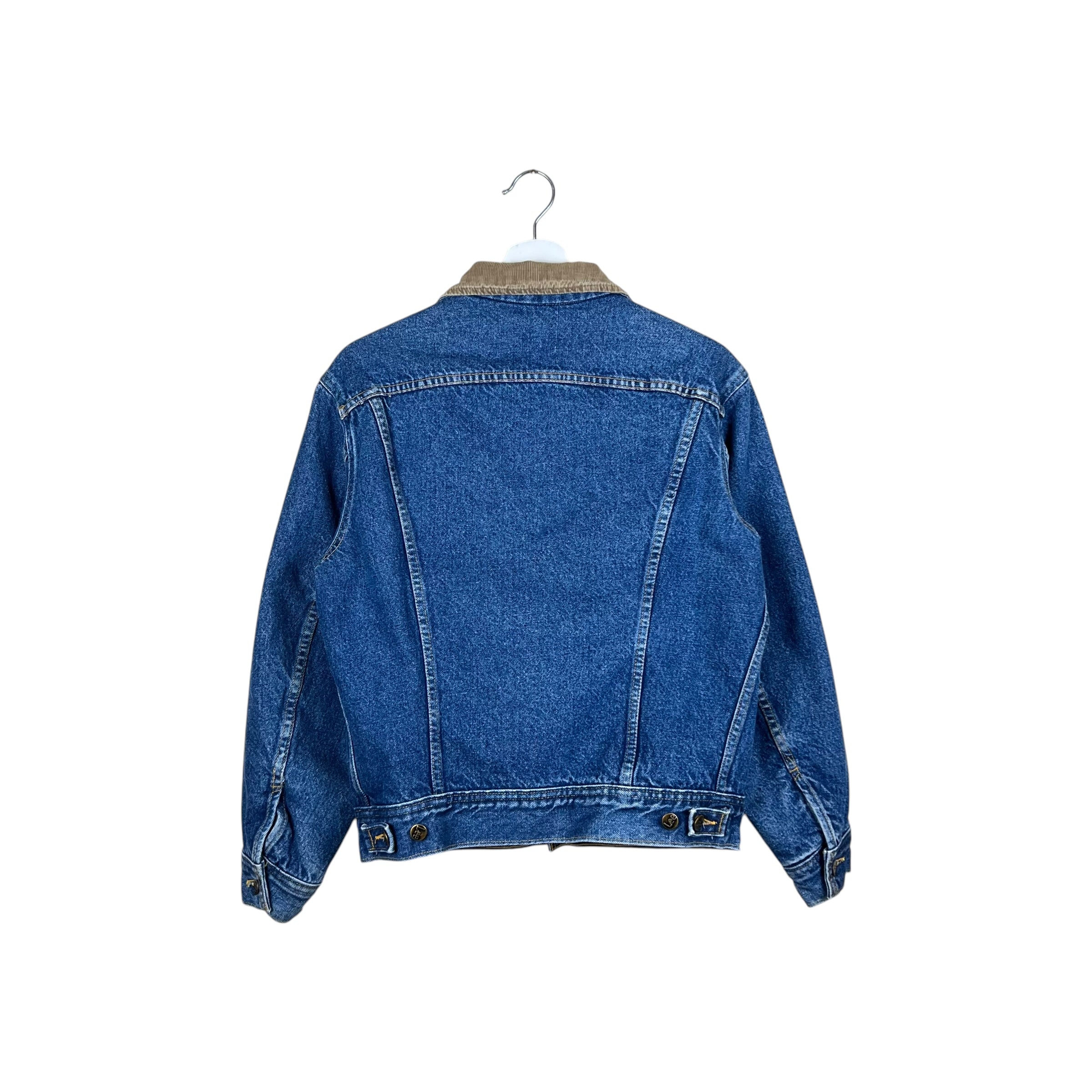 Vintage Lee Stormrider Blanket Lined Denim Jacket Mid Wash
