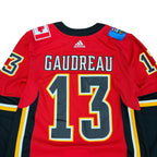 Adidas NHL Calgary Flames Johnny Gaudreau Home Hockey Jersey Red