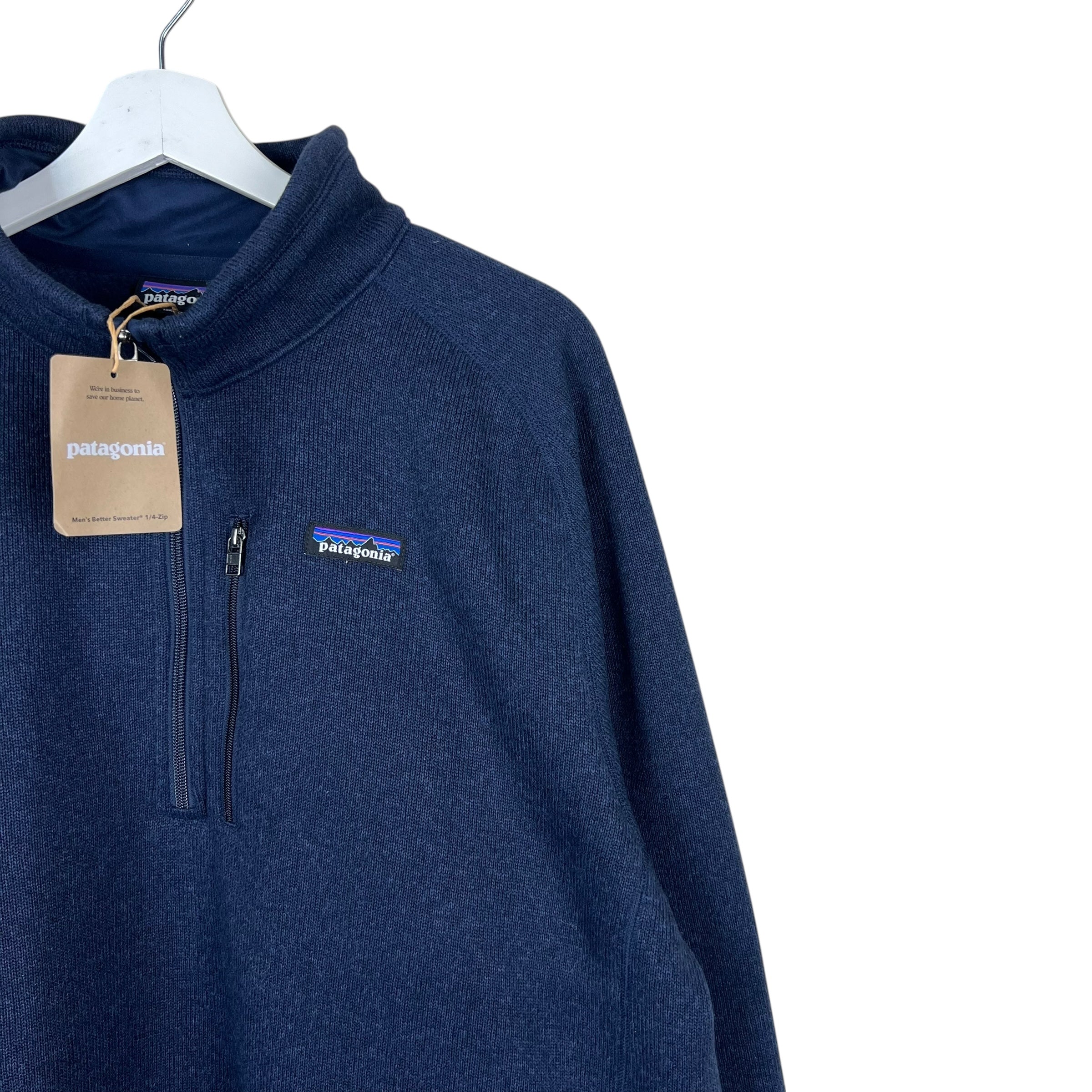 Vintage Patagonia Half Zip Better Sweater Navy