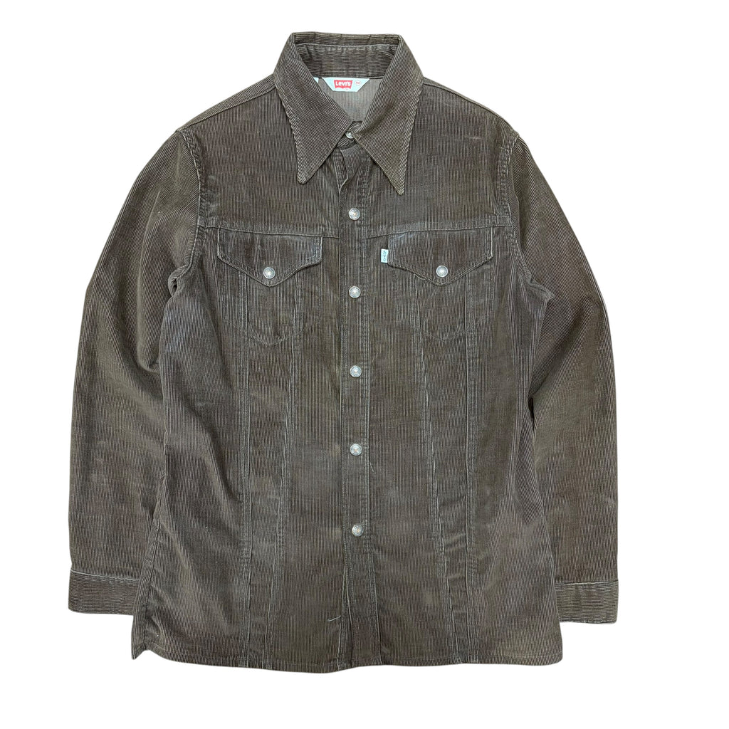 1970’s Levi’s Corduroy Casual Button Down Shirt Brown