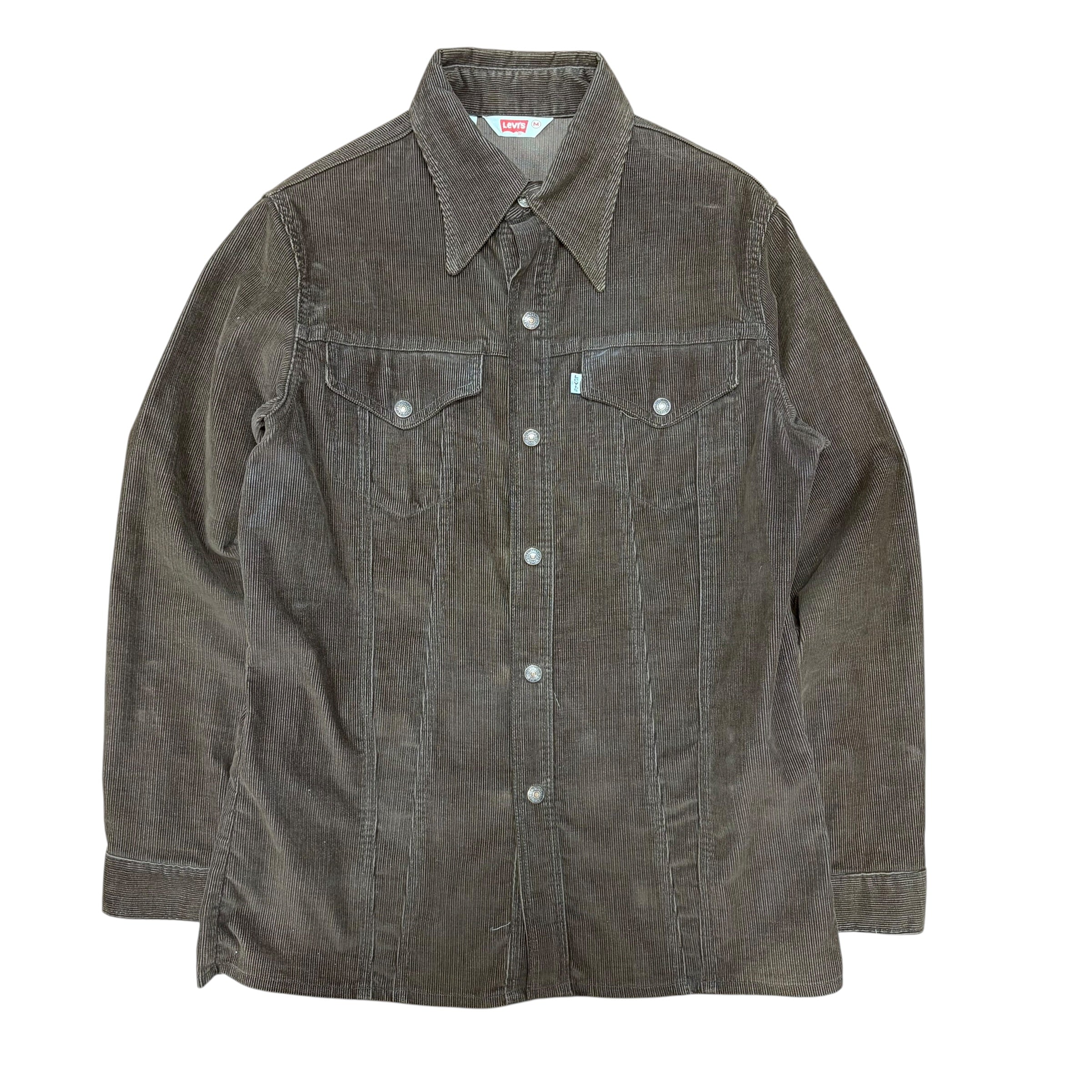 1970’s Levi’s Corduroy Casual Button Down Shirt Brown