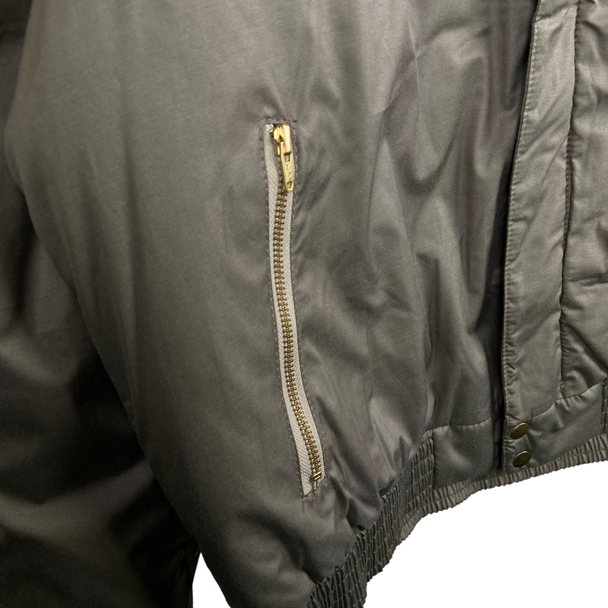 Vintage 80s ID Insulated Jacket Olive Brown