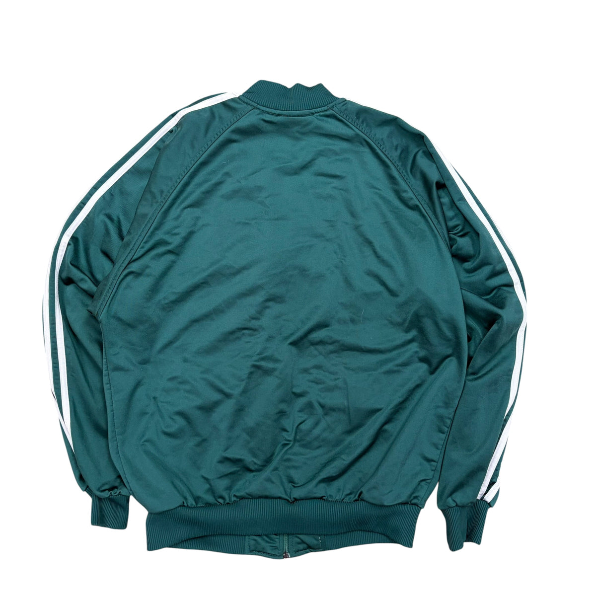 Vintage Adidas Striped Track Jacket Bright Green