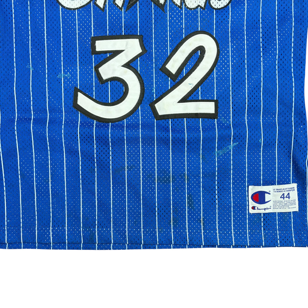 Vintage Champion NBA Orlando Magic Shaquille O’Neal Pinstripe Away Jersey