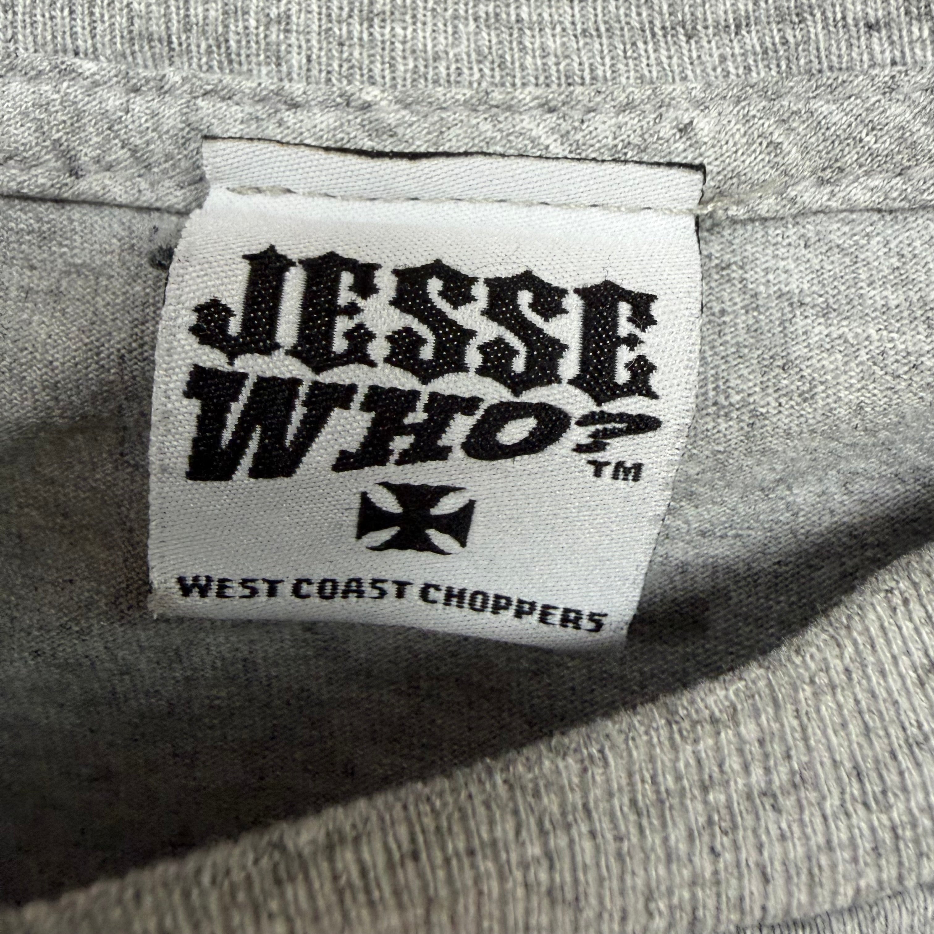 Vintage Y2K West Coast Choppers Long Beach Long Sleeve Grey
