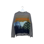 Vintage Woolrich Nature Scenery Knit Grey