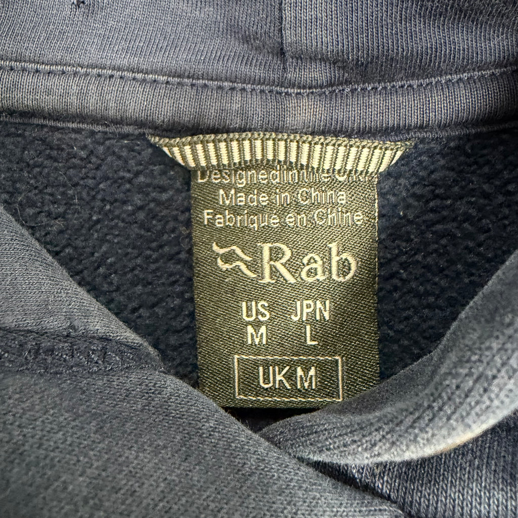 Vintage Rab Side Logo Hoodie Navy