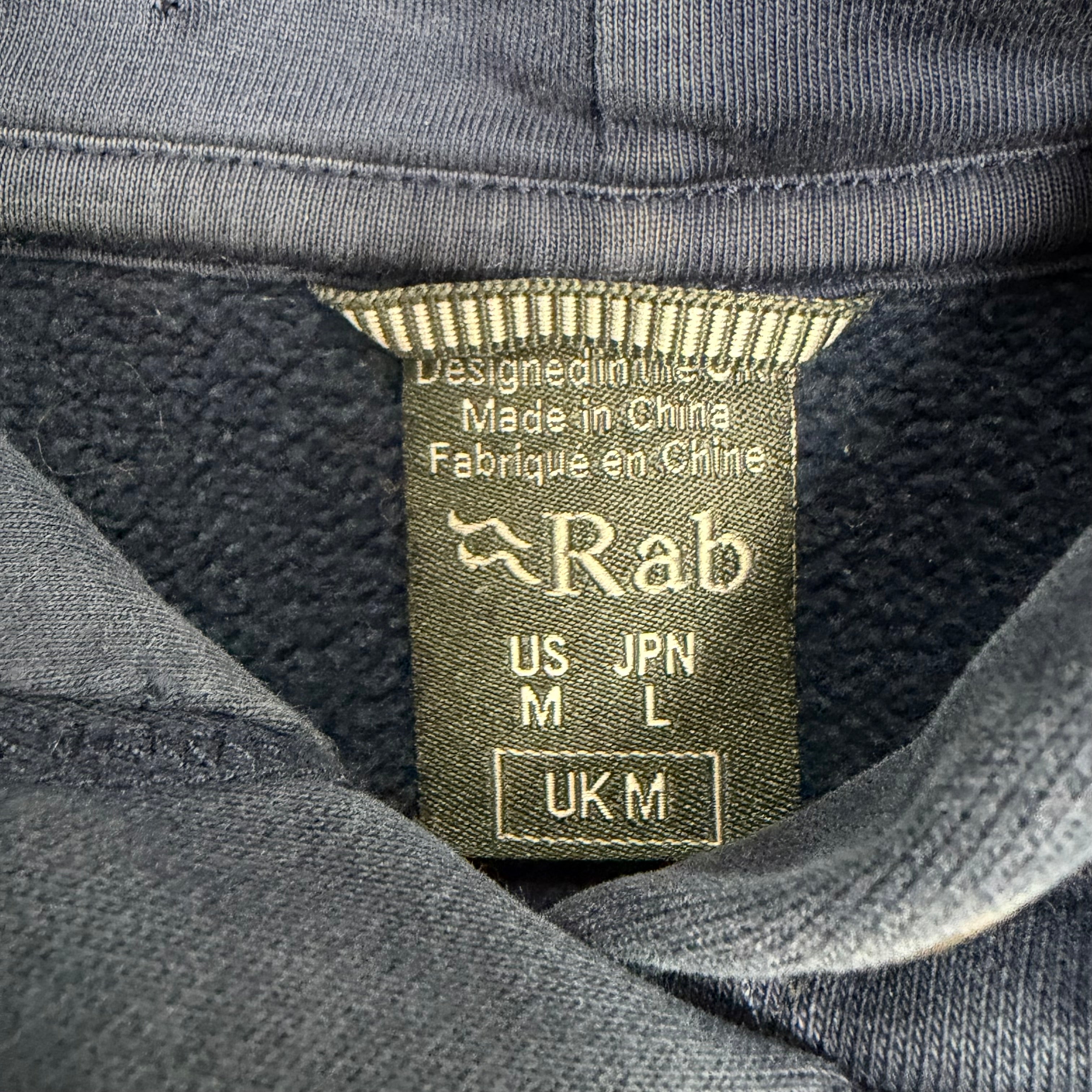 Vintage Rab Side Logo Hoodie Navy