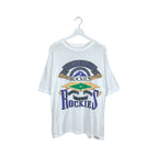 Vintage MLB Colorado Rockies Arch Baseball Graphic Tee White