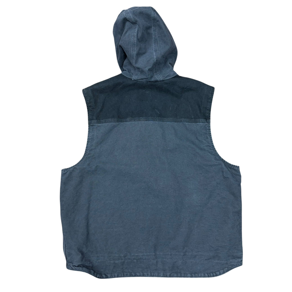 Vintage Carhartt Hooded Vest Stone Grey