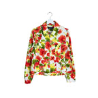 Vintage Jones New York Women’s Floral Print AOP Jacket White