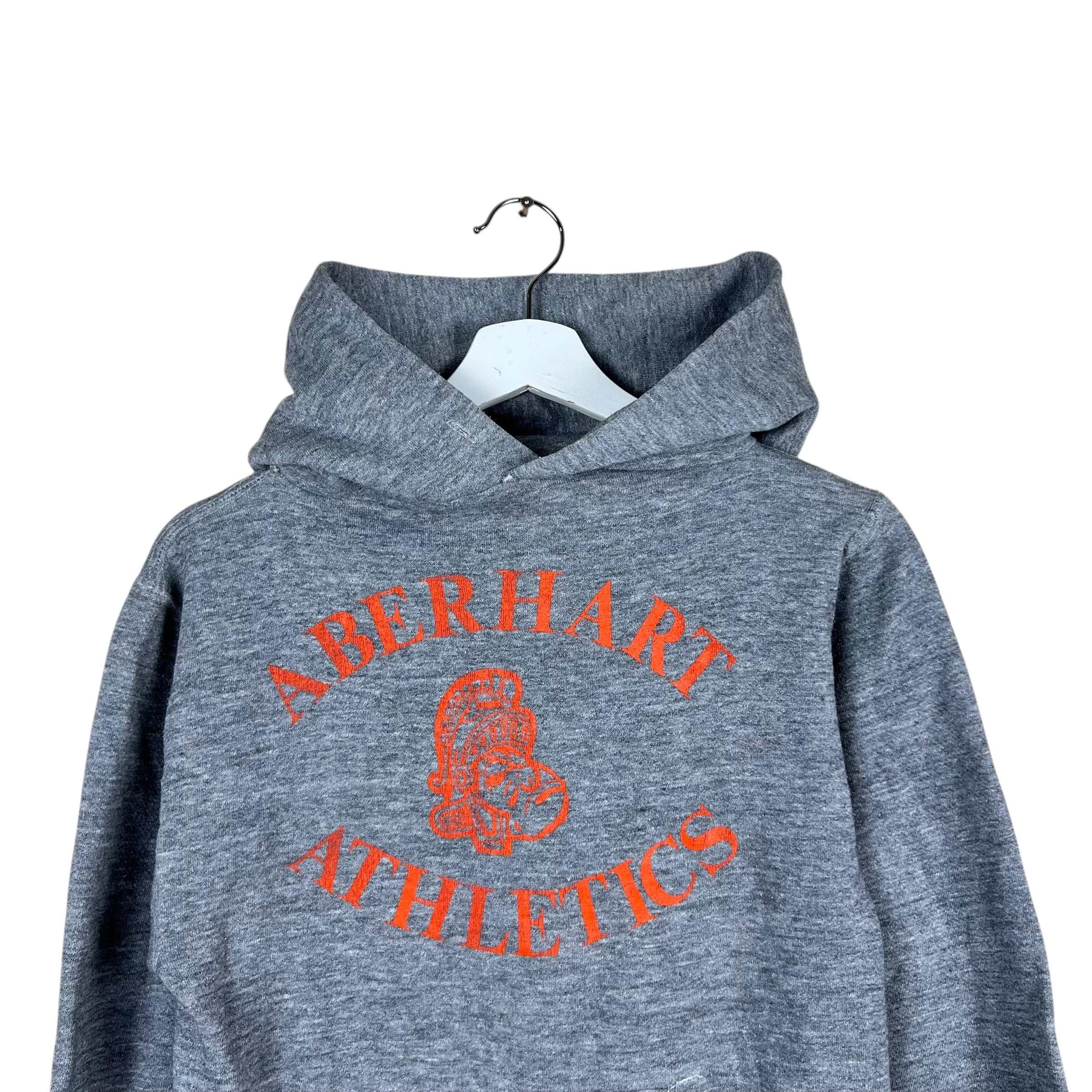 1970’s Russell Athletics Aberhart Athletics Logo Hoodie Faded Grey