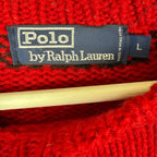 Vintage Polo By Ralph Lauren Buffalo Check Knit Black/Red