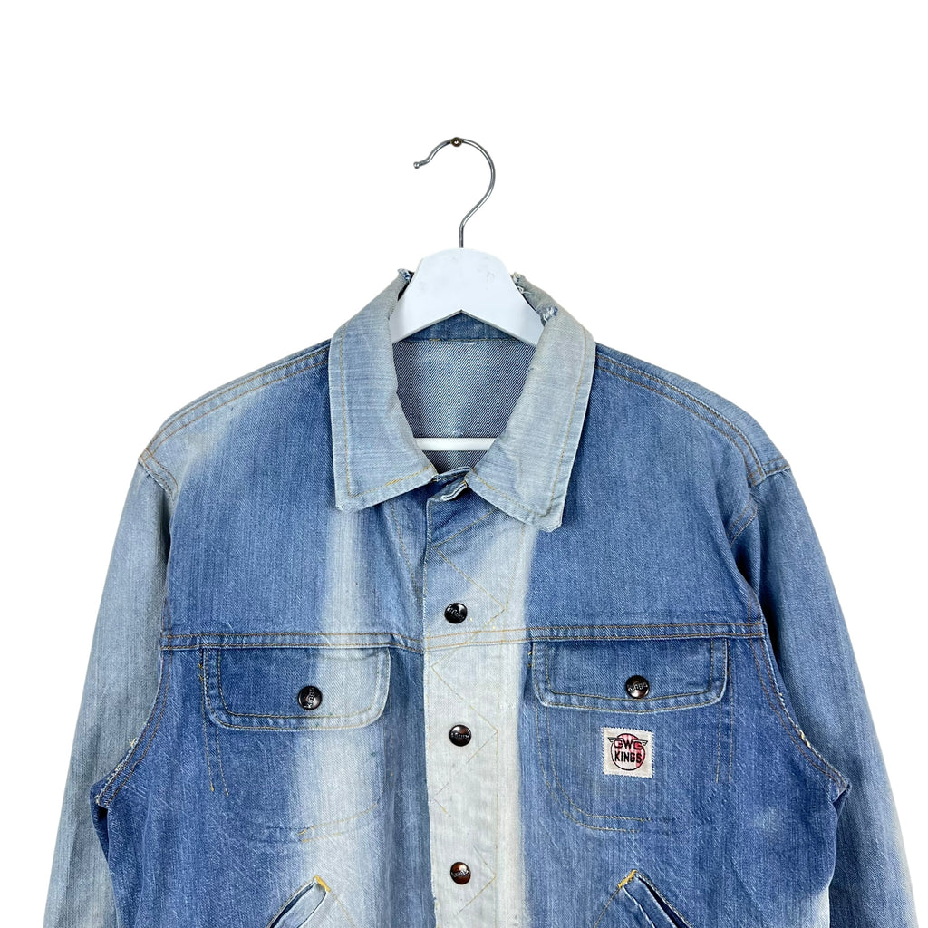 Vintage 60’s GWG Cowboy Jean Jacket Sun Faded Blue