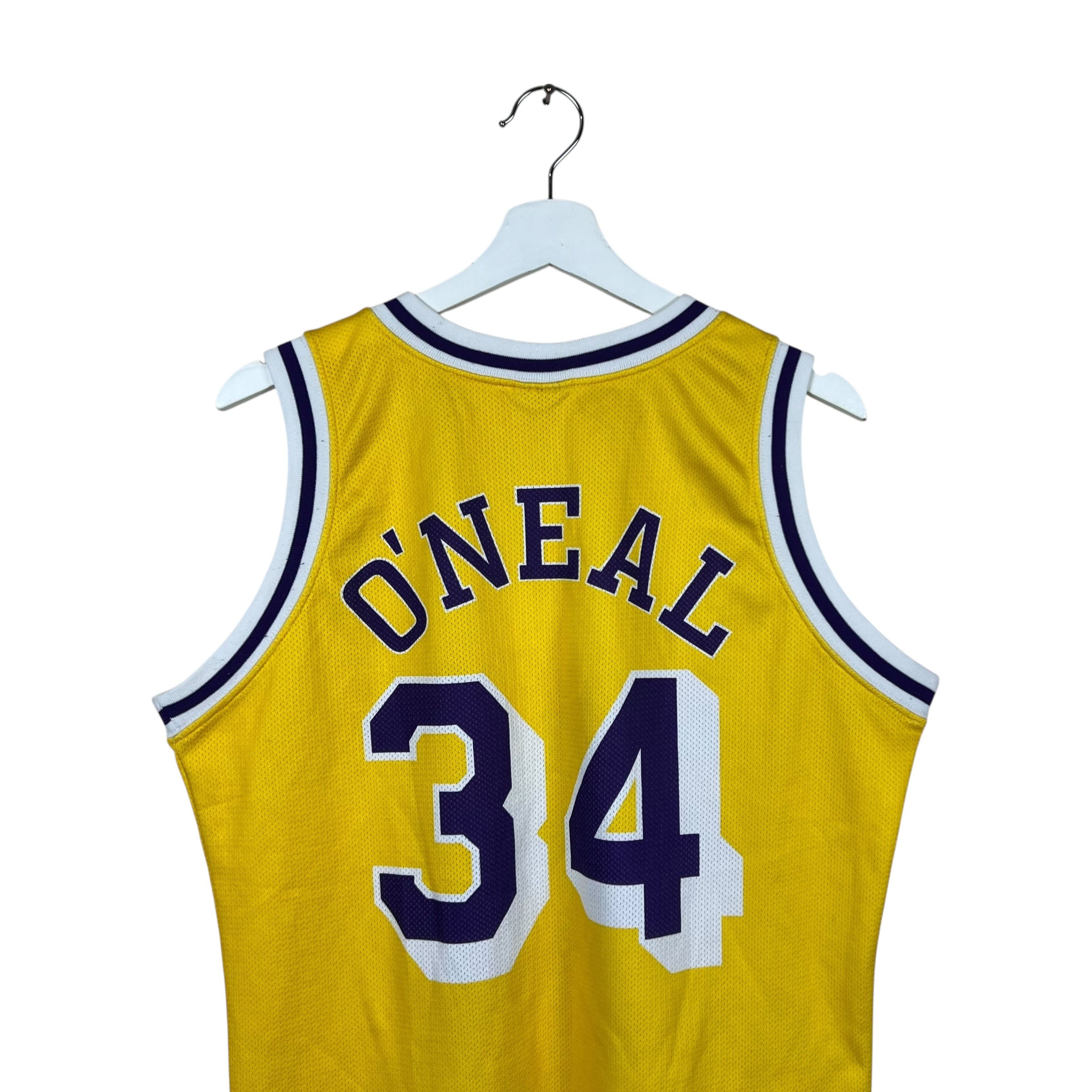 Vintage 90’s Champion NBA Los Angeles Lakers Shaquille O’Neal Home Jersey
