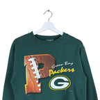 1995 Nutmeg NFL Green Bay Packers Youth Logo Crewneck Green