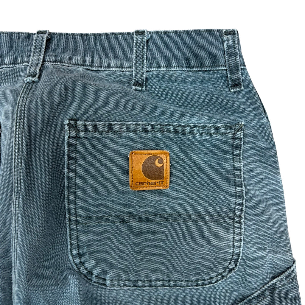1998 Vintage Carhartt Carpenter Straight Leg Pants Dark Turquoise