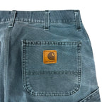 1998 Vintage Carhartt Carpenter Straight Leg Pants Dark Turquoise