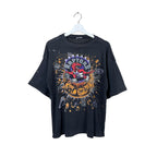 Vintage Ravens Athletic NBA Toronto Raptors Exploding Basketball Logo Tee Black