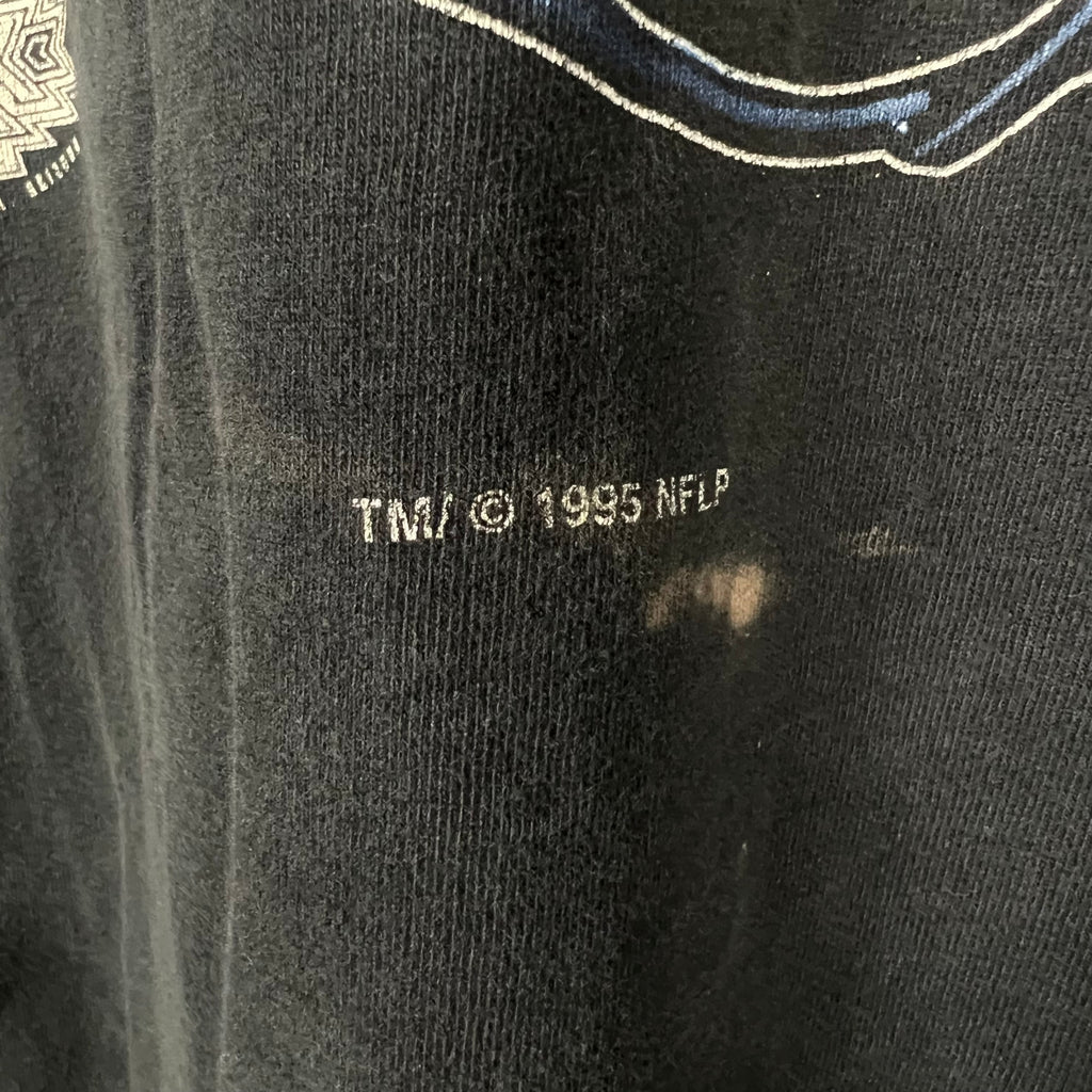 1995 Pro Player NFL Pittsburgh Steelers AFC Helmet Logo Tee Black