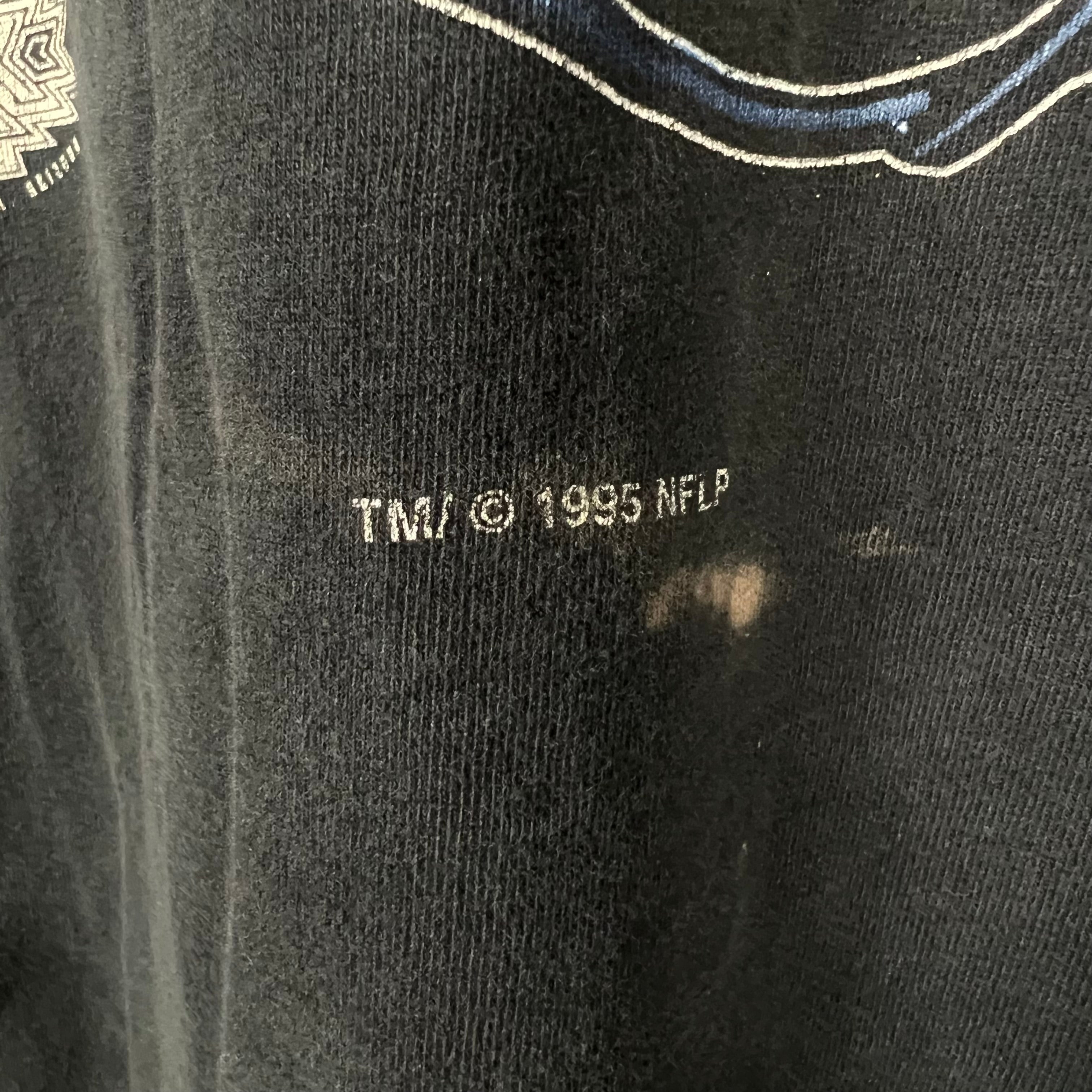 1995 Pro Player NFL Pittsburgh Steelers AFC Helmet Logo Tee Black