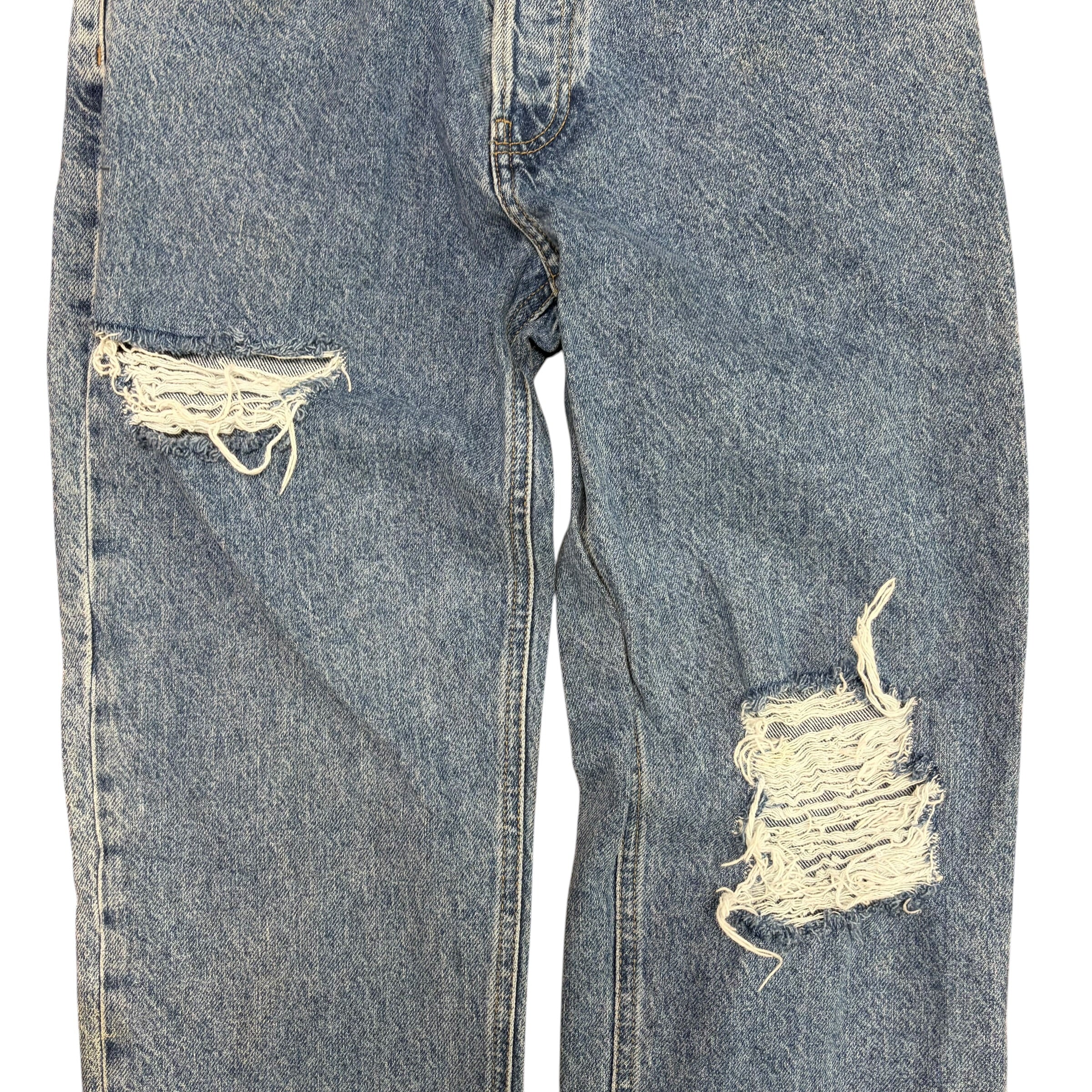 Zara x Rhuigi Distressed Denim Mid Wash